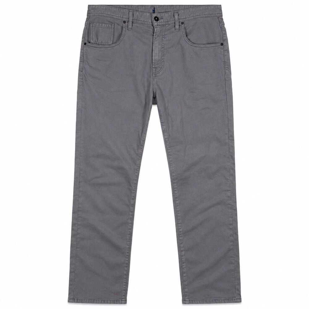 johnnie-O Hugo Pants Mens 35x32 Granite Gray 5 Pocket Stretch Preppy Casual